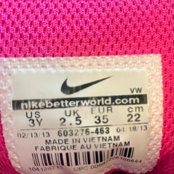 Nike Ruckus 2 High Grey Blue Fuchsia Skate Shoes 3Y - Picture 3 of 10